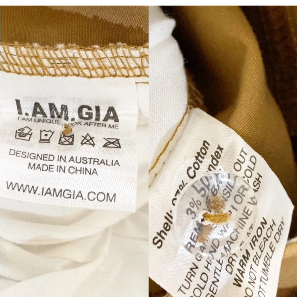 I.AM.GIA Harper Military Cargo High Waisted Tan
Pants Size XS - Picture 5 of 10